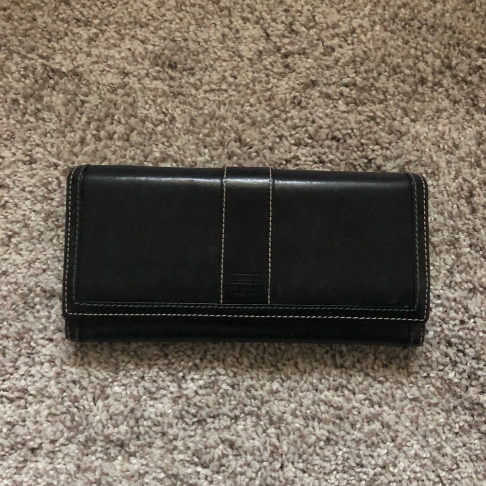 Black Leather Coach Wallet